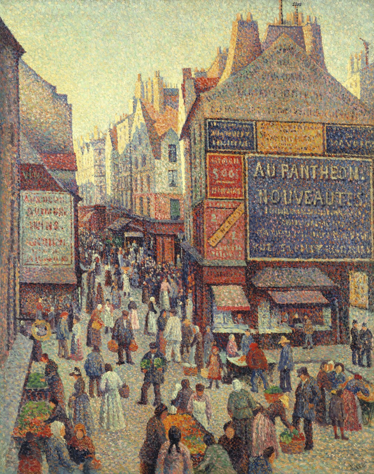La Rue Mouffetard (1890) – Maximilien Luce Tablo