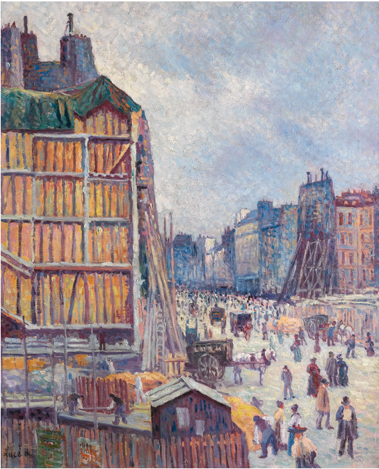 La Rue Réaumur (1896) – Maximilien Luce Tablo