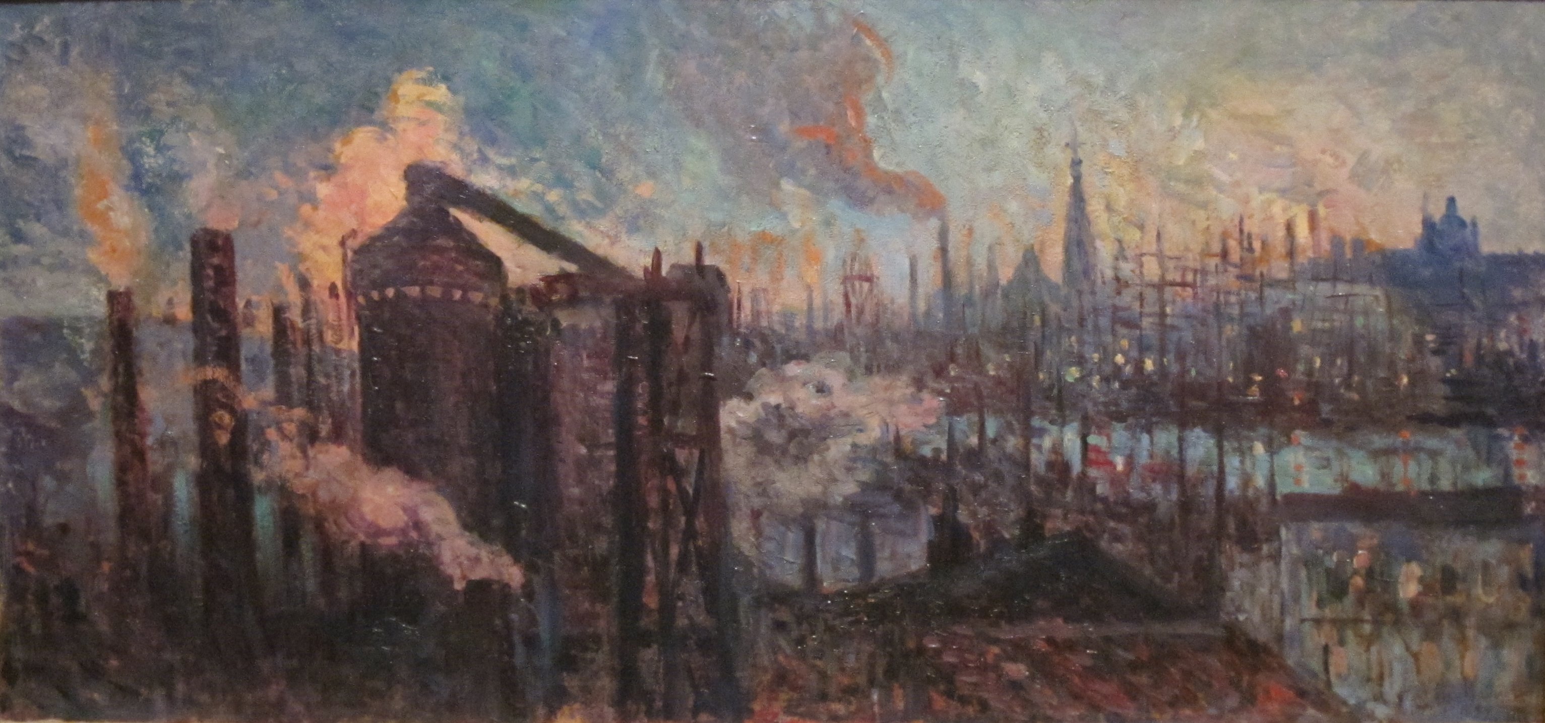 Large Industrial City (1899) Maximilien Luce tablo - Dekolata