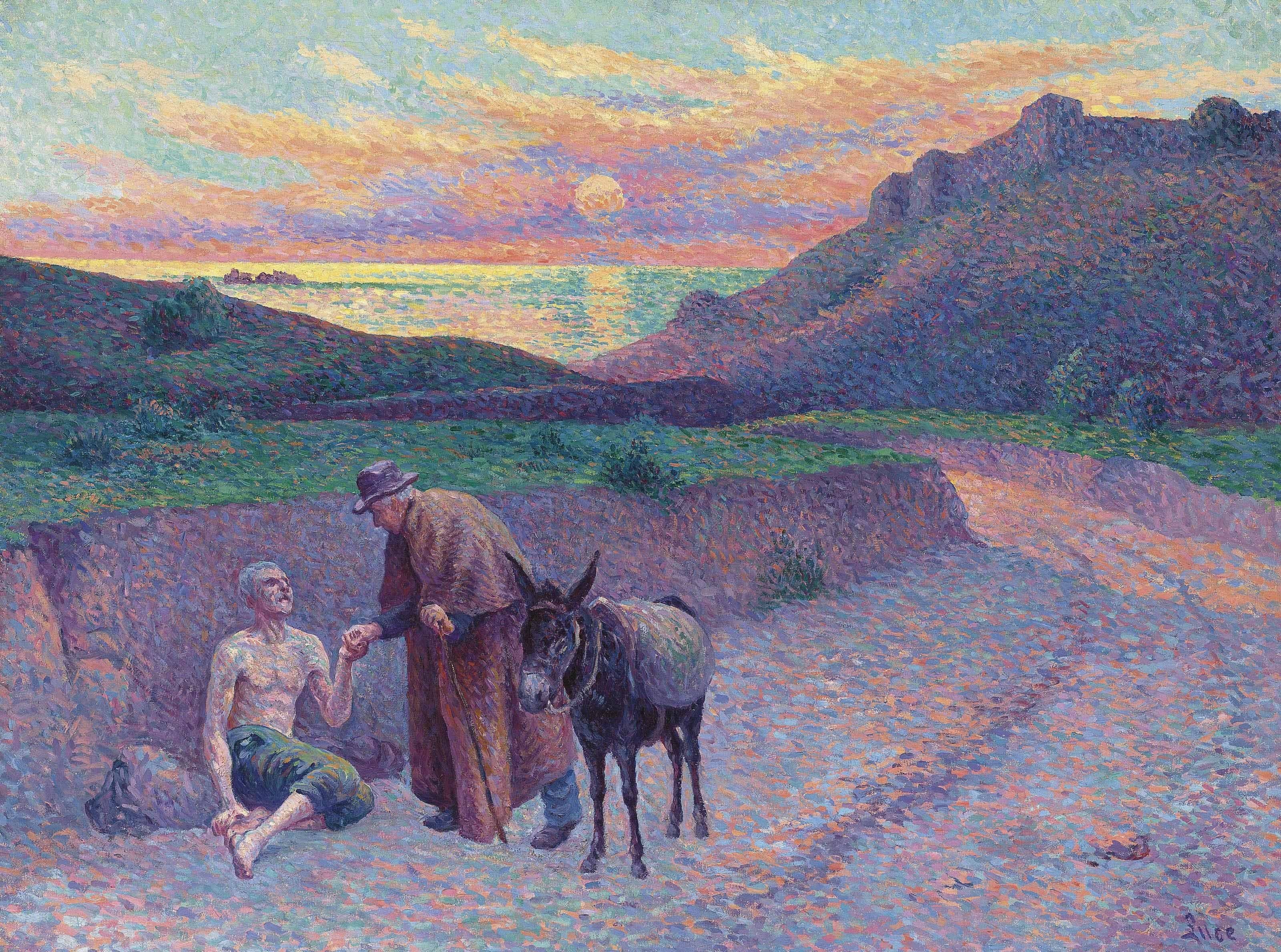 Le Bon Samaritain (1896) – Maximilien Luce Tablo