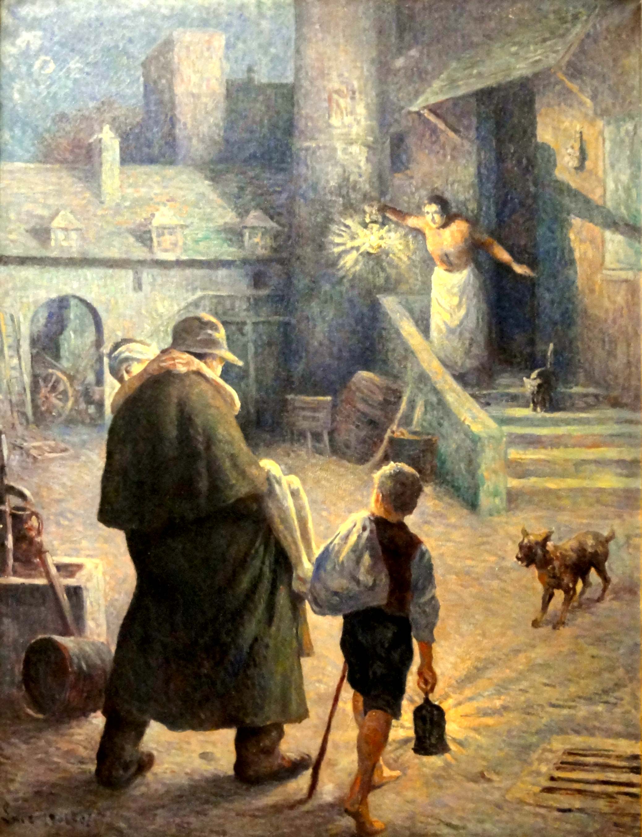 Le Bon Samaritain (1907) Maximilien Luce tablo - Dekolata