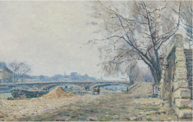 Le Pont De Solférino (1884) Maximilien Luce tablo - Dekolata