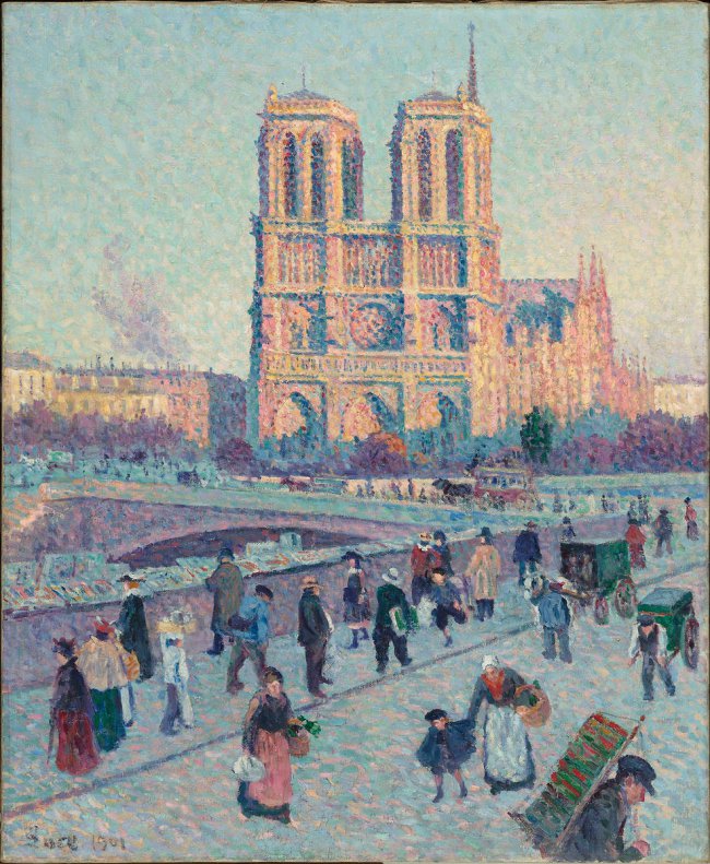 Le Quai Saint Michel Et Notre Dame (1901) – Maximilien Luce Tablo