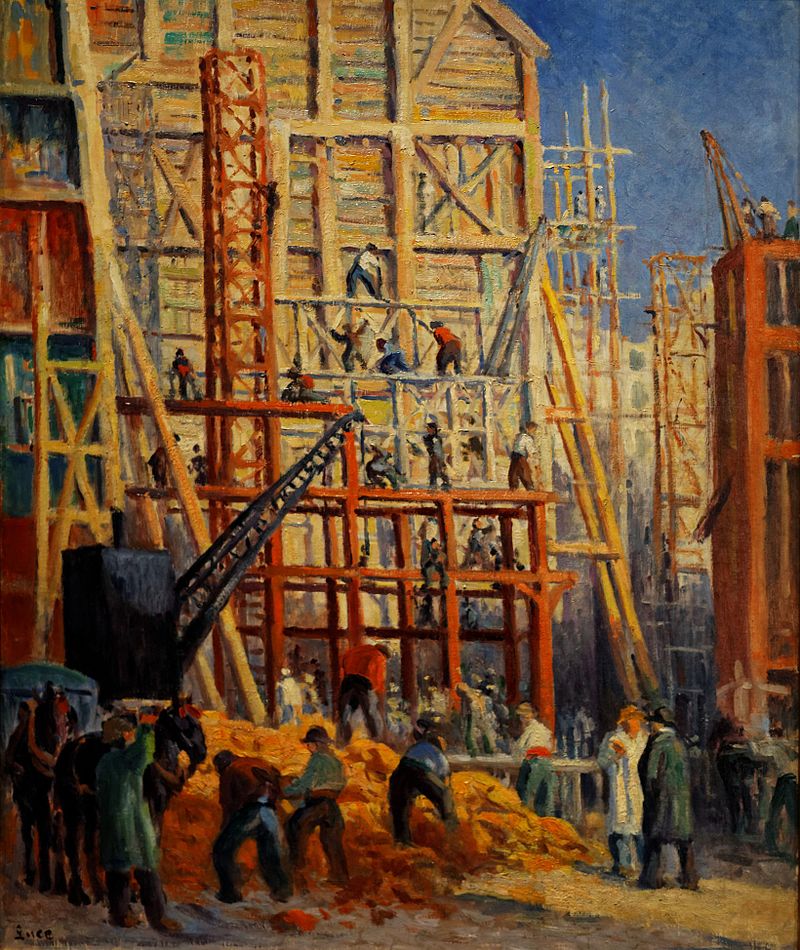 Le chantier (1911) Maximilien Luce tablo - Dekolata