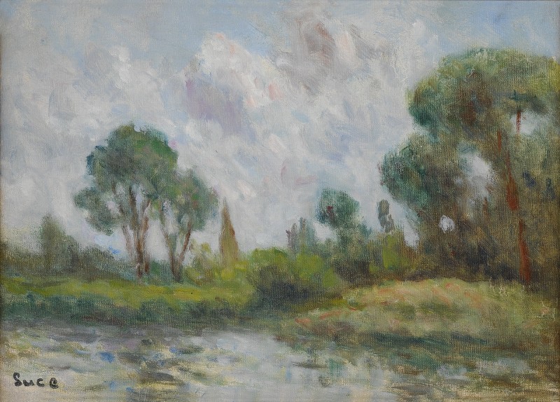 Les Environs De Saint Ay (1912) – Maximilien Luce Tablo