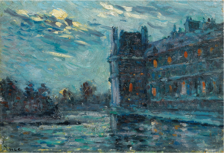 Les Inondations De 1910, Le Pavillon De Flore (1910) Maximilien Luce tablo - Dekolata