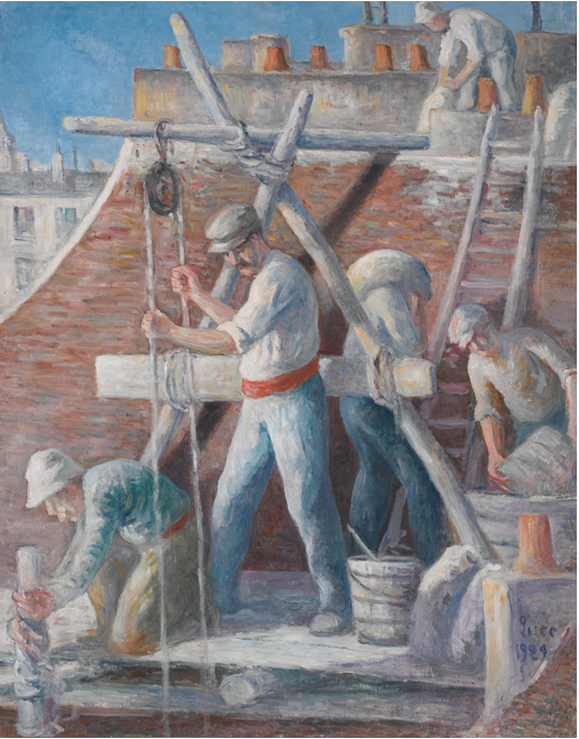 Les Maçons (1929) – Maximilien Luce Tablo