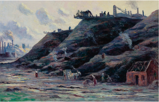 Les Terrils, Charleroi (1896) – Maximilien Luce Tablo