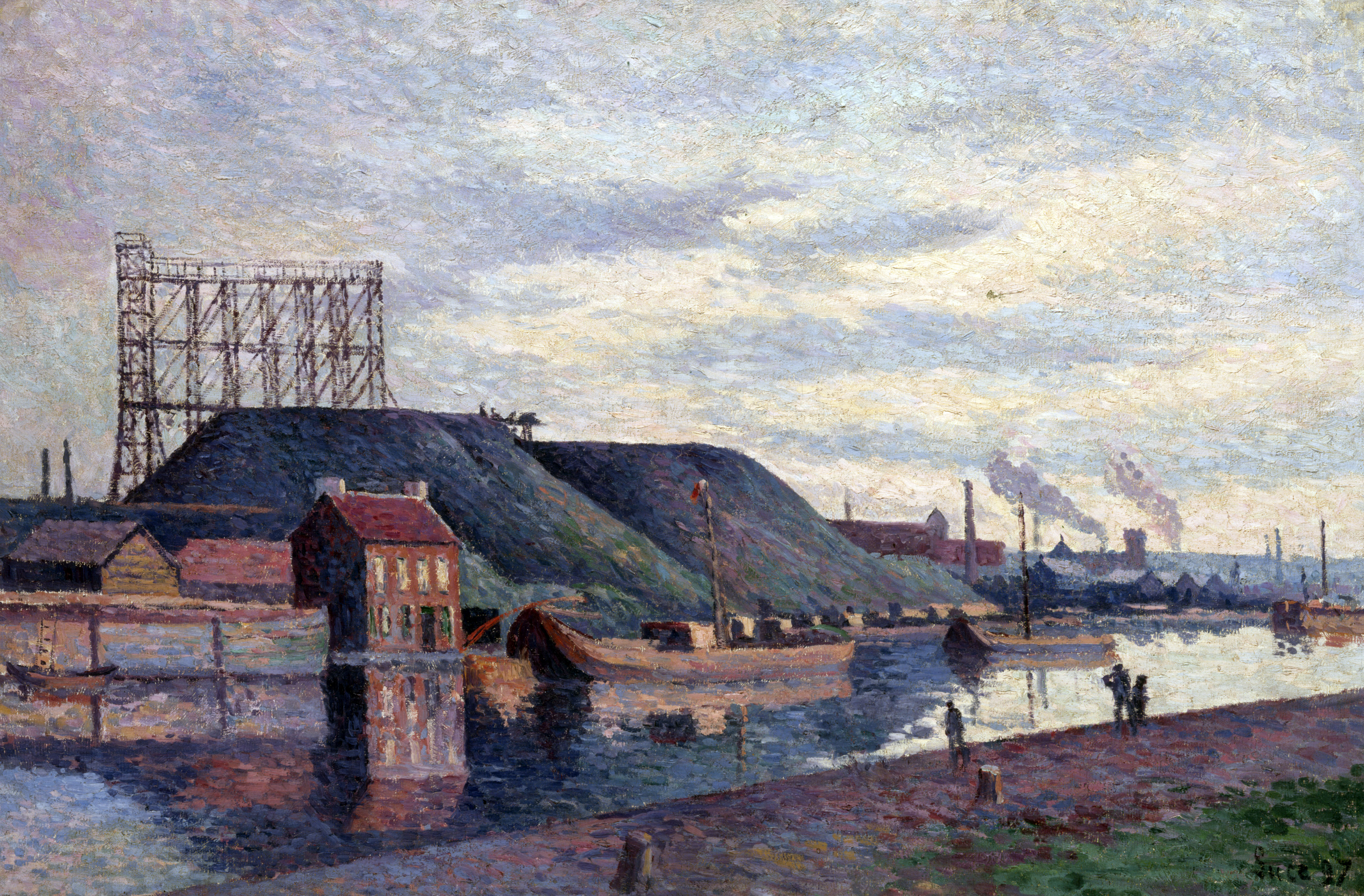 Les Terrils De Sacré Madame Maximilien Luce tablo - Dekolata