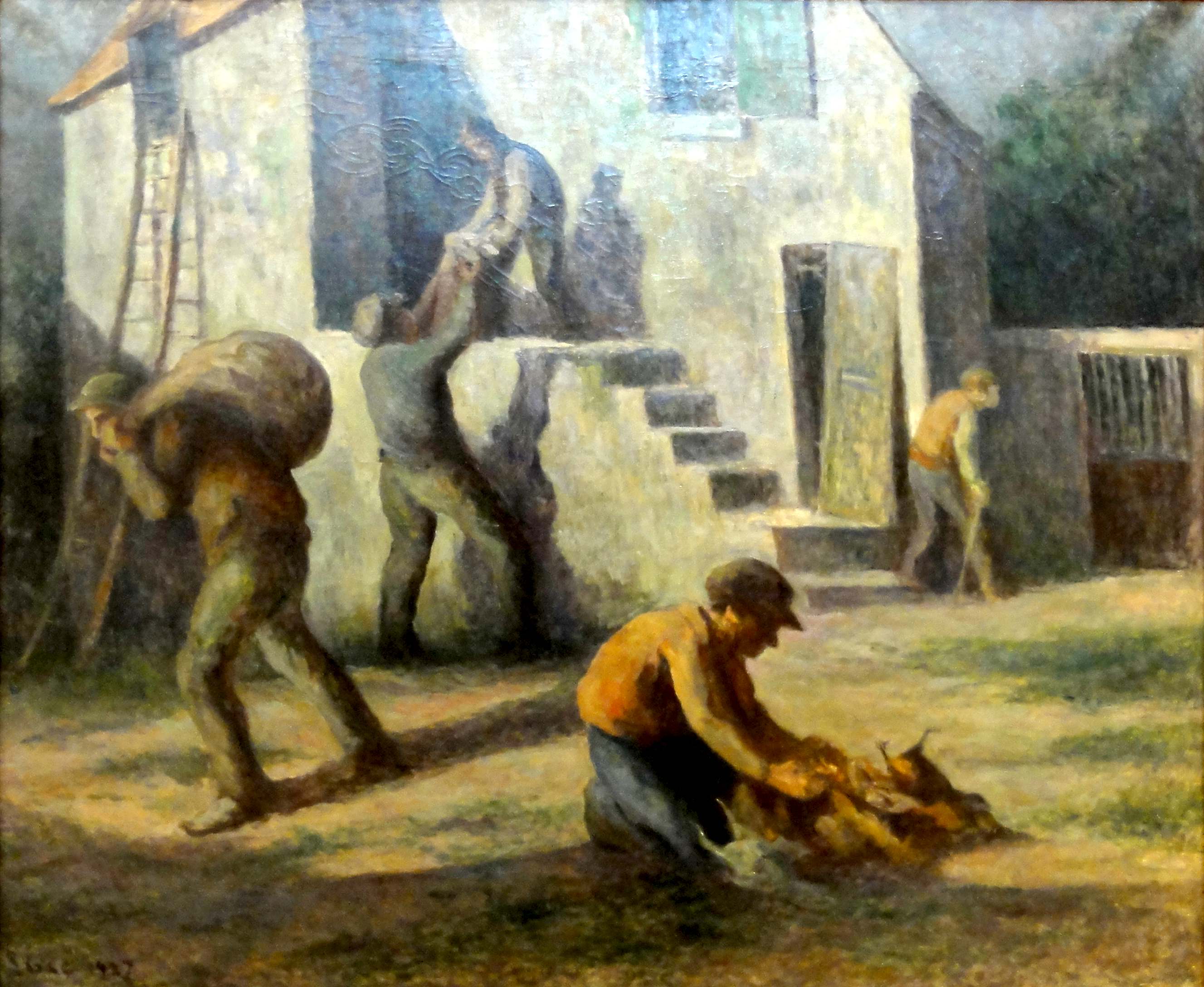 Les Voleurs De Poulets (1927) – Maximilien Luce Tablo