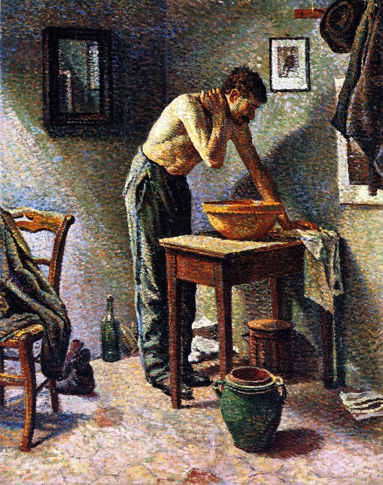 Man Washing (1887) Maximilien Luce tablo - Dekolata