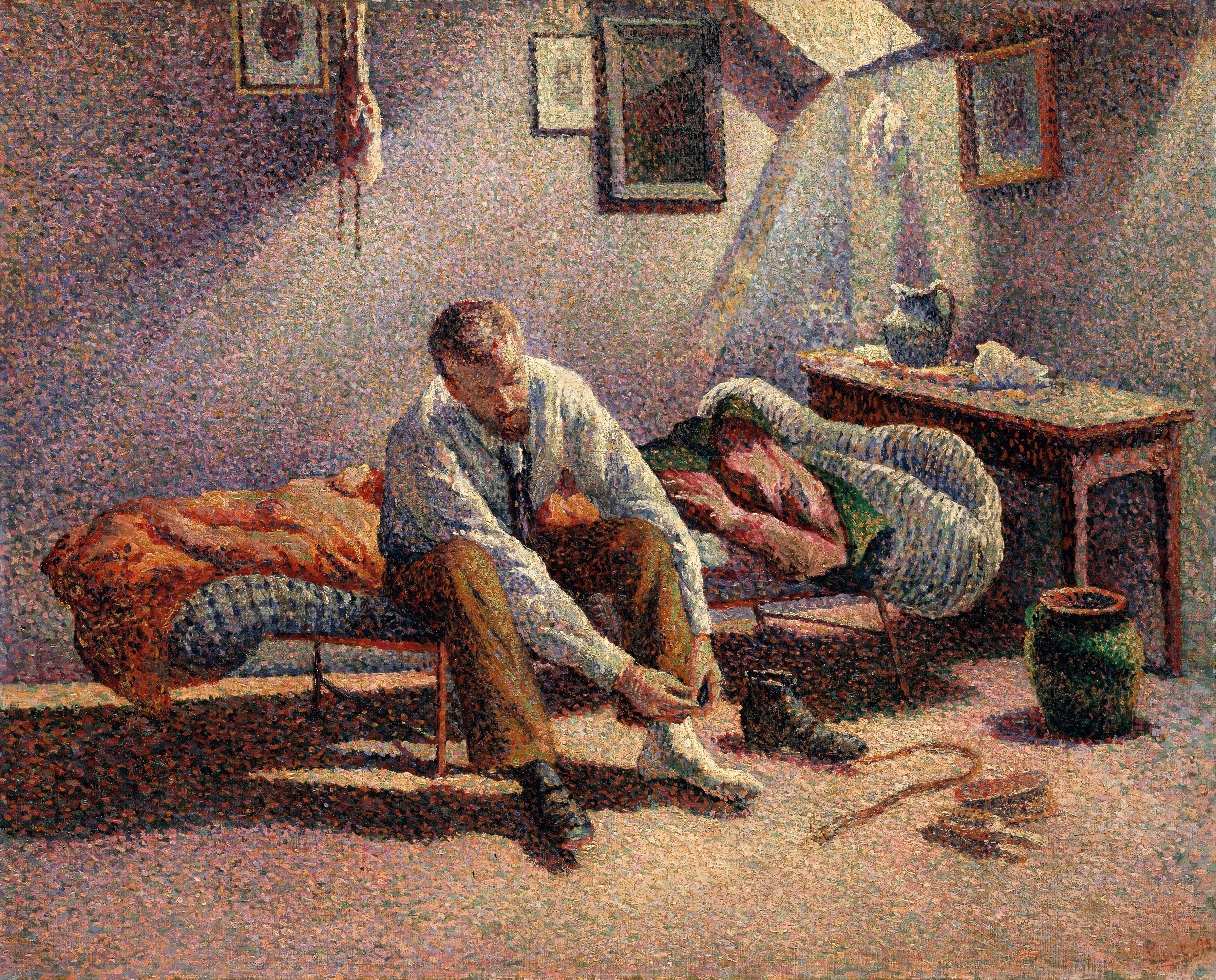 Morning, Interior (1890) Maximilien Luce tablo - Dekolata