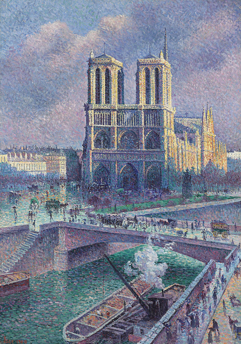 Notre Dame De Paris (1900) Maximilien Luce tablo - Dekolata