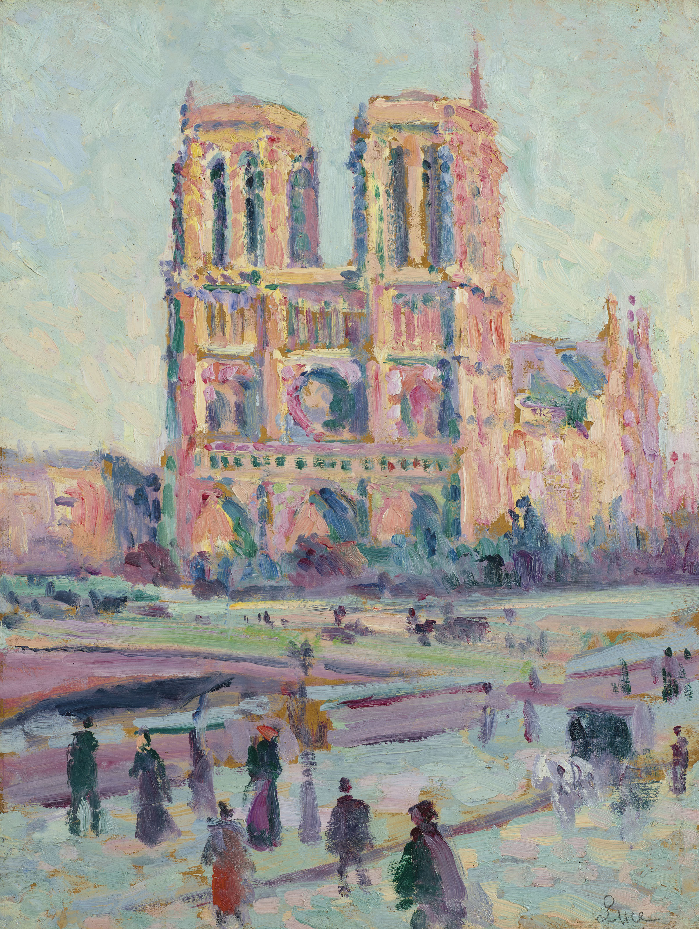 Notre dame De Paris Maximilien Luce tablo - Dekolata
