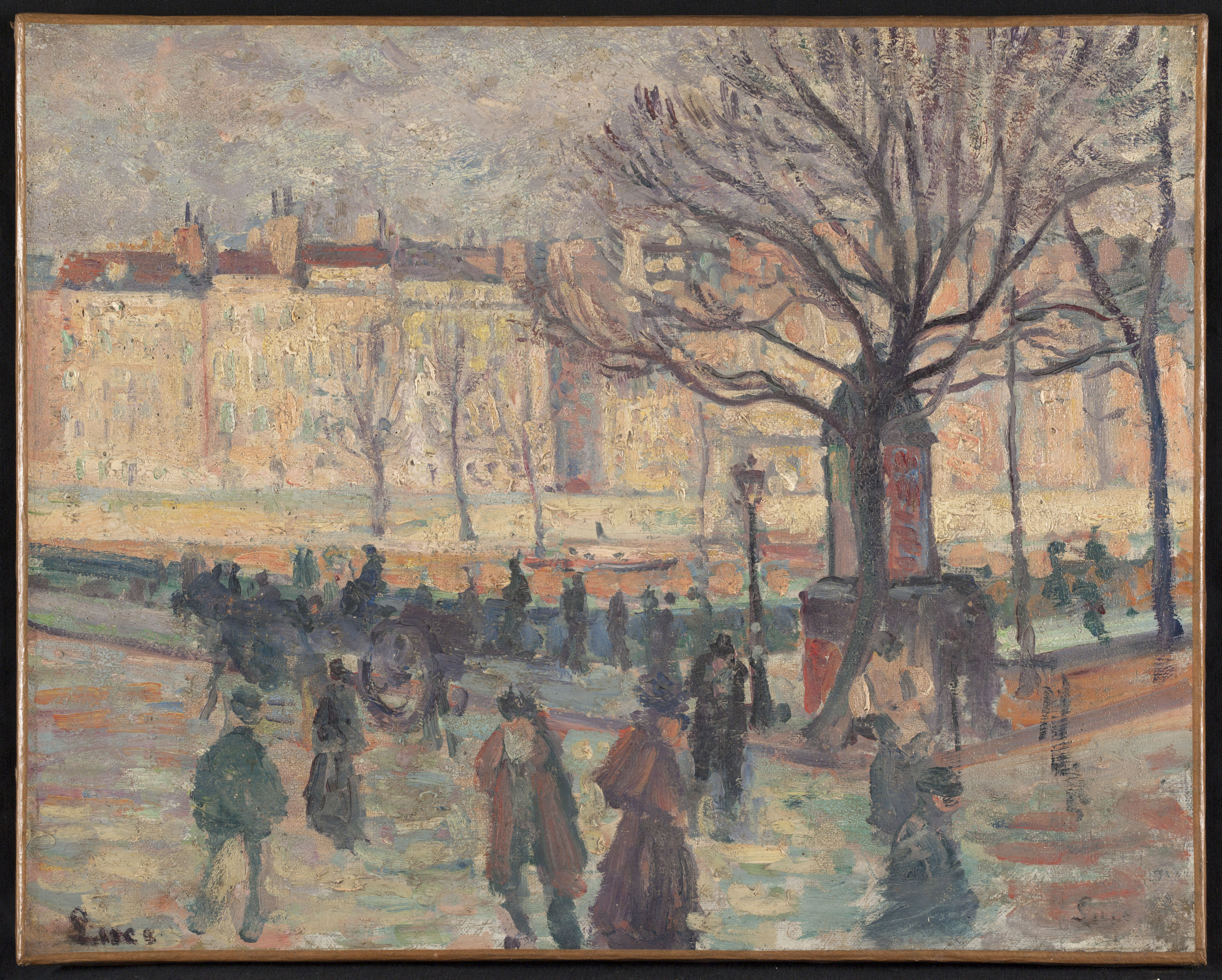 Paysage Parisien. Bords De Seine – Maximilien Luce Tablo