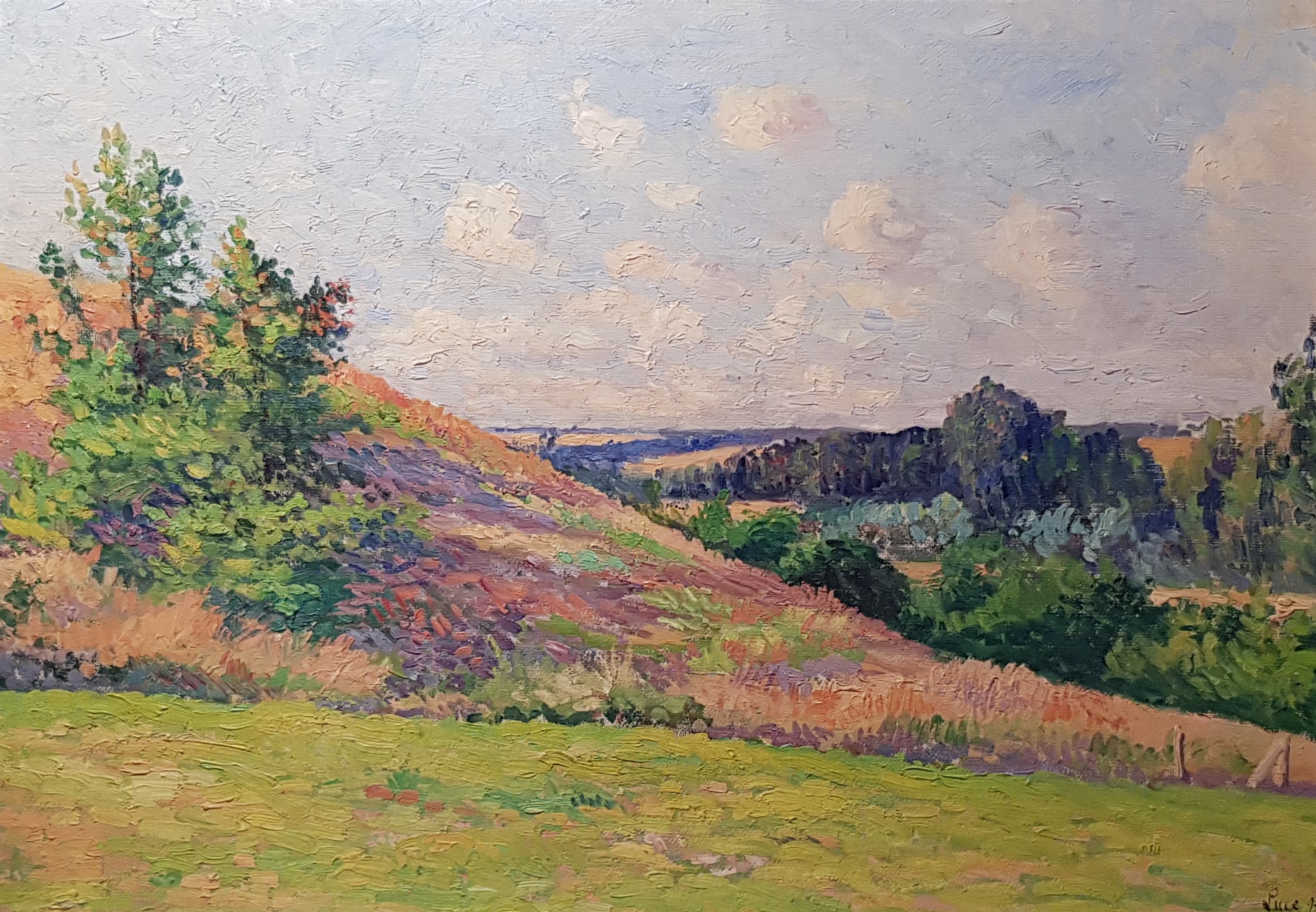 Paysage de Normandie, Bazincourt Maximilien Luce tablo - Dekolata