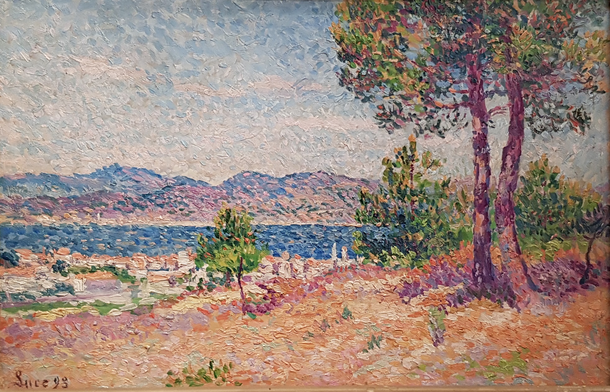 Paysage à Saint Tropez Maximilien Luce tablo - Dekolata