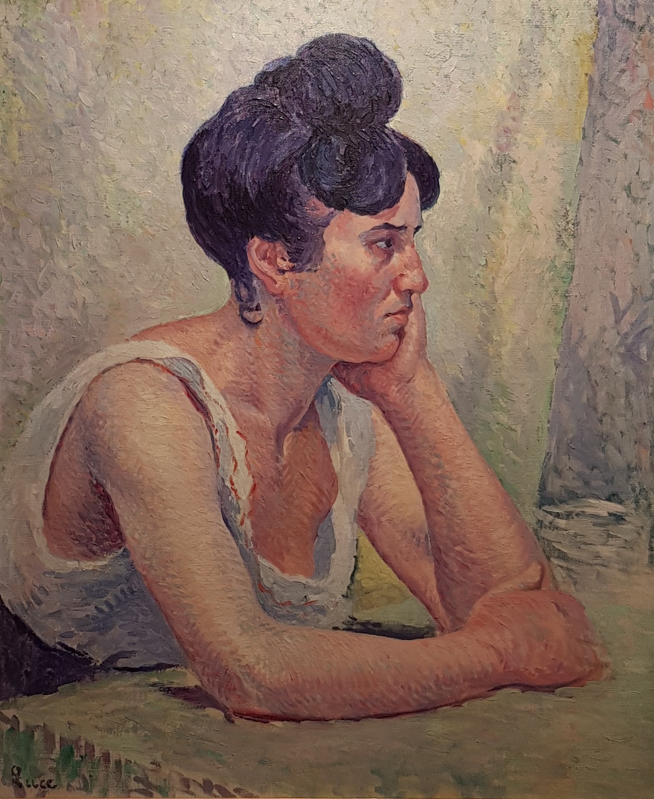 Philiberte Givort (1905) Maximilien Luce tablo - Dekolata