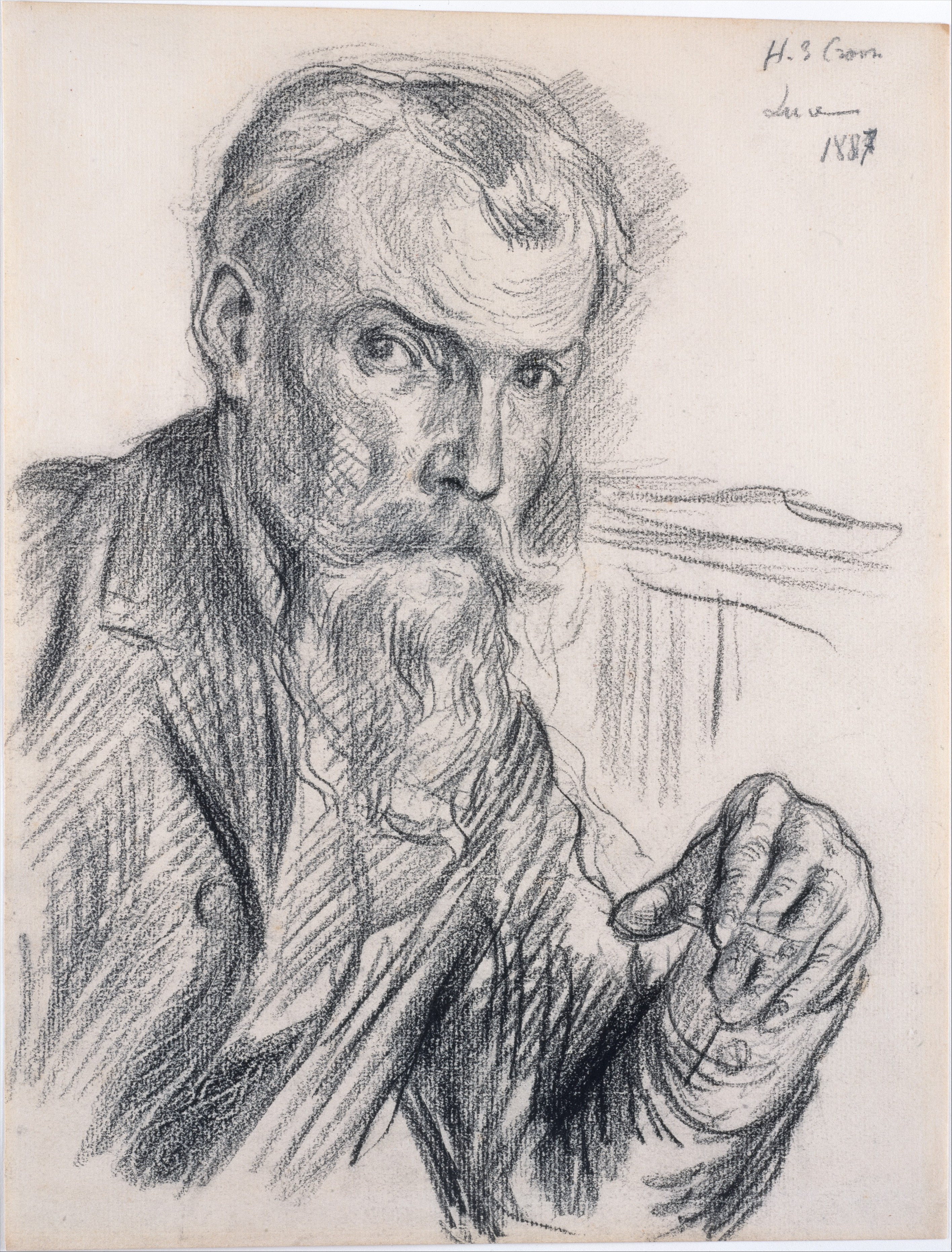 Portrait of Henri Edmond Cross (1898) Maximilien Luce tablo - Dekolata