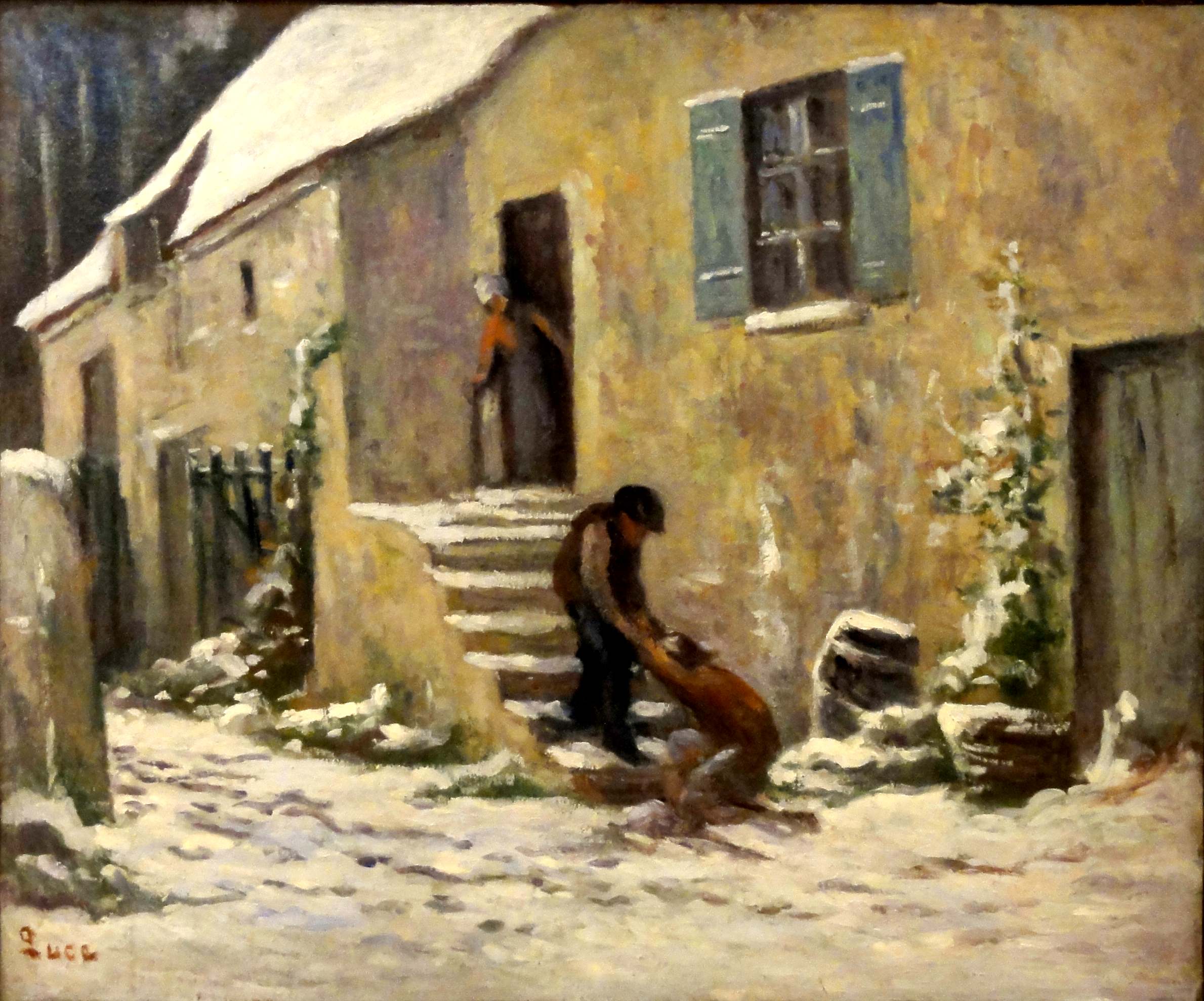 Rolleboise, Le Retour De L'enfant Prodigue Maximilien Luce tablo - Dekolata