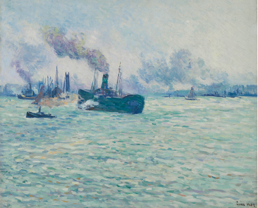 Rotterdam, Scène De Port (1907) Maximilien Luce tablo - Dekolata