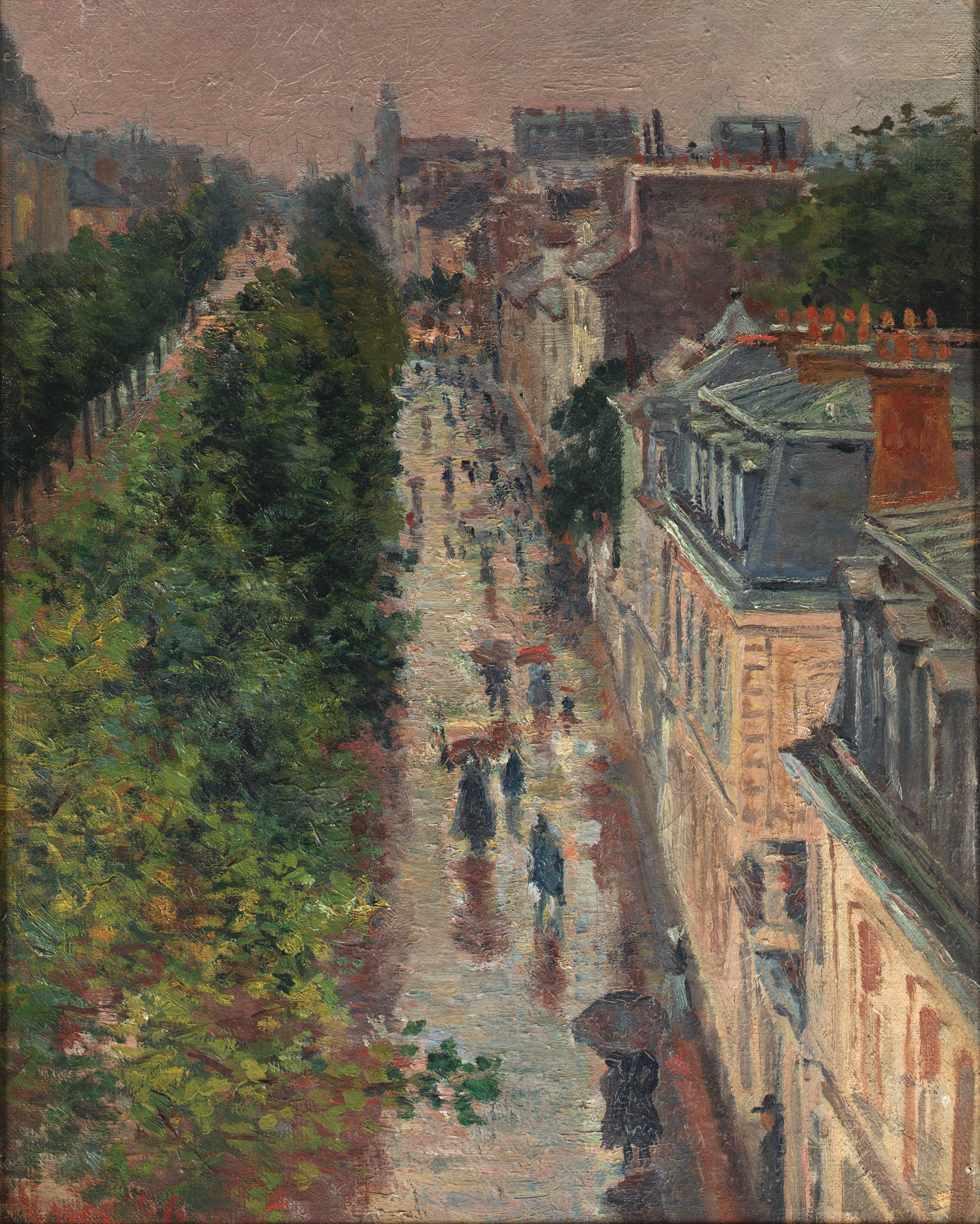 Street Scene in Paris (1896) Maximilien Luce tablo - Dekolata