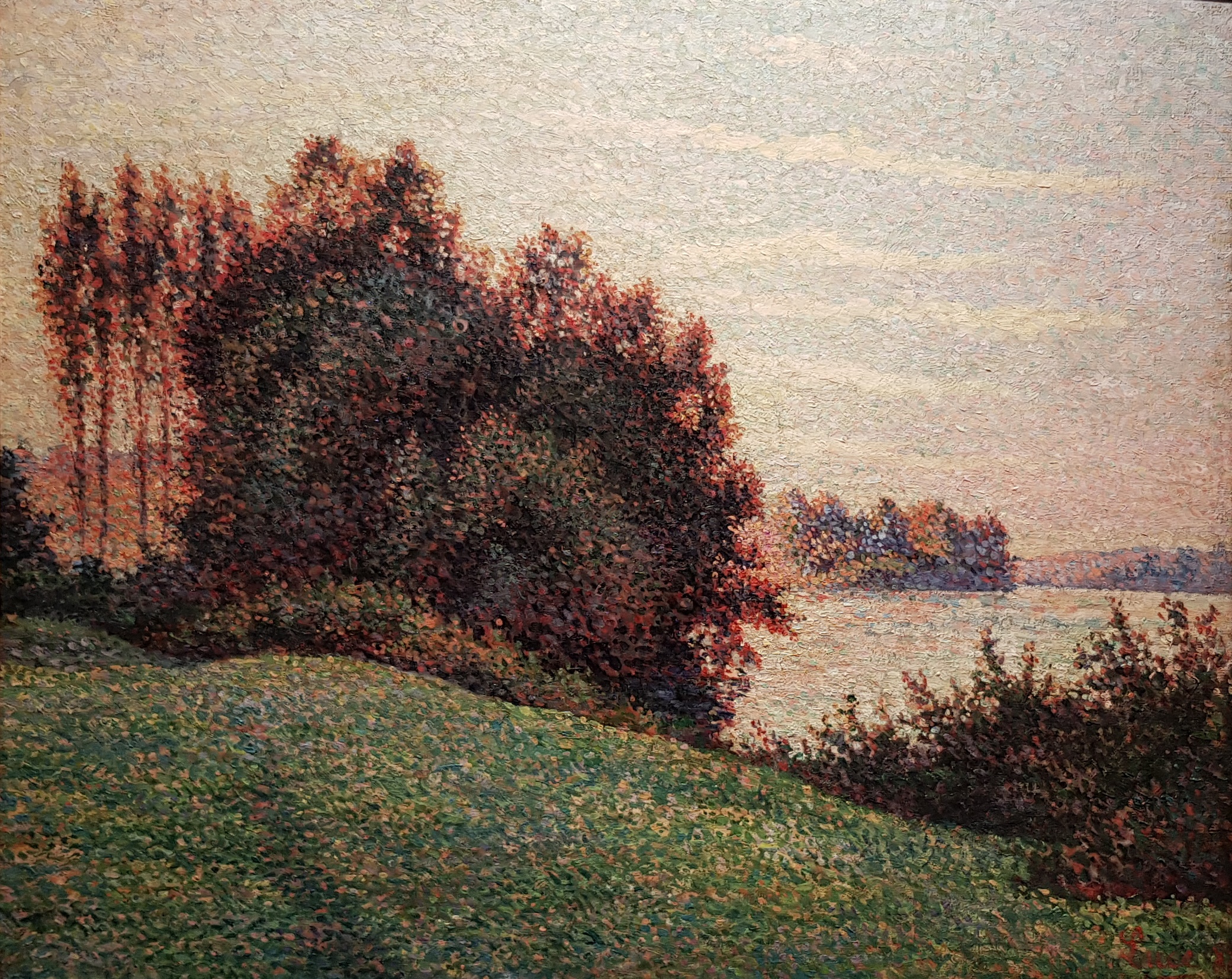 Sunset landscape (1888) Maximilien Luce tablo - Dekolata