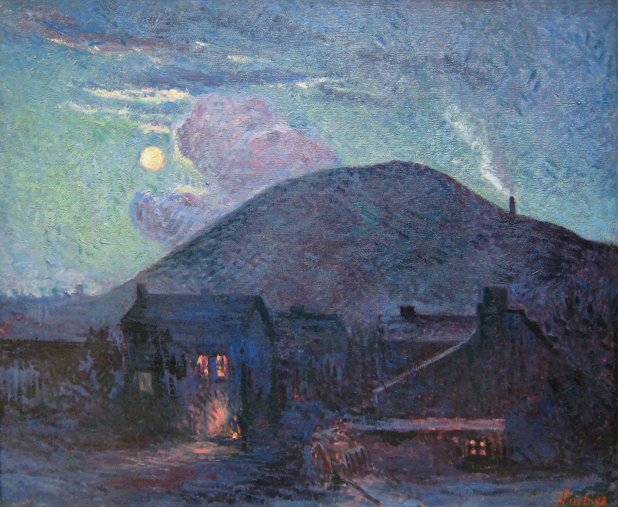 Terril De Charbonnage (1896) Maximilien Luce tablo - Dekolata