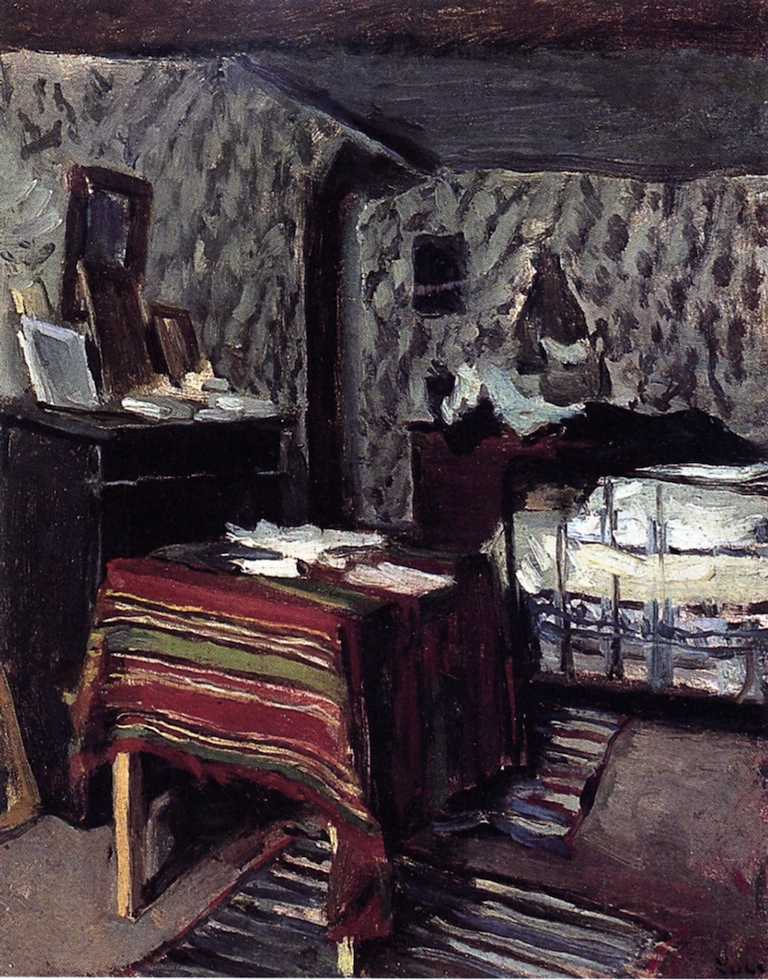 The Artist's Room, Rue Lavin (1878) Maximilien Luce tablo - Dekolata