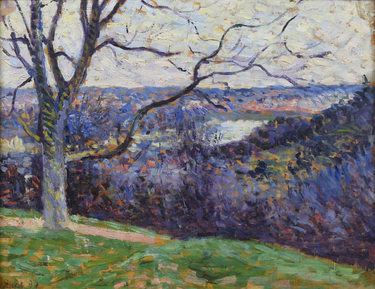 The Loop of the Seine near Herblay (1894) – Maximilien Luce Tablo
