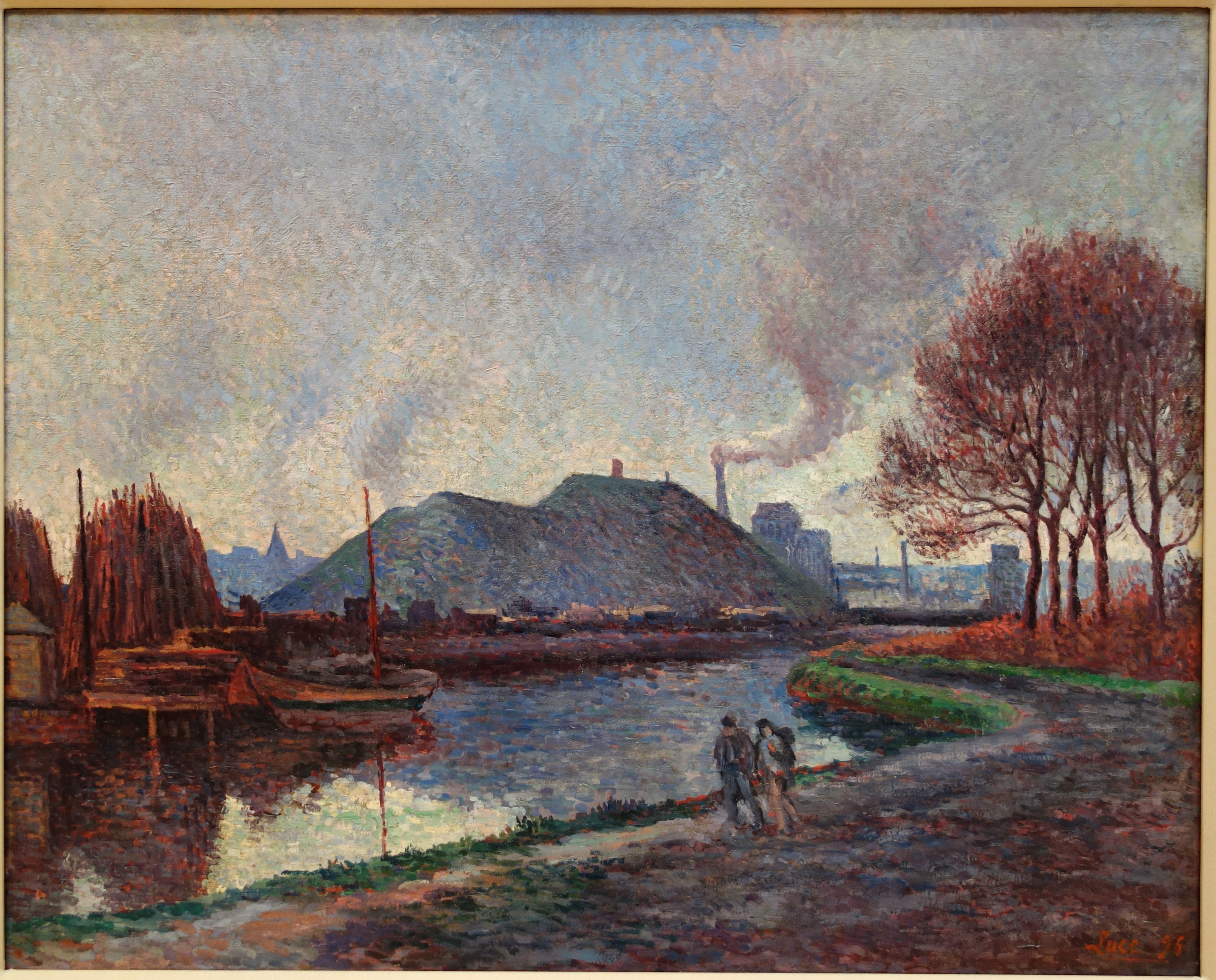 The River Sambre at Charleroi (1896) Maximilien Luce tablo - Dekolata