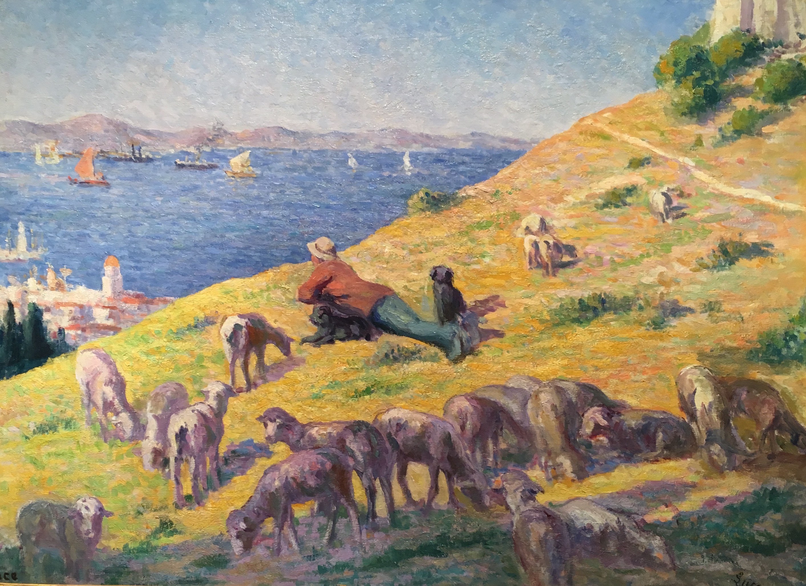 The Shepherd Observing the Sea (1905) – Maximilien Luce Tablo