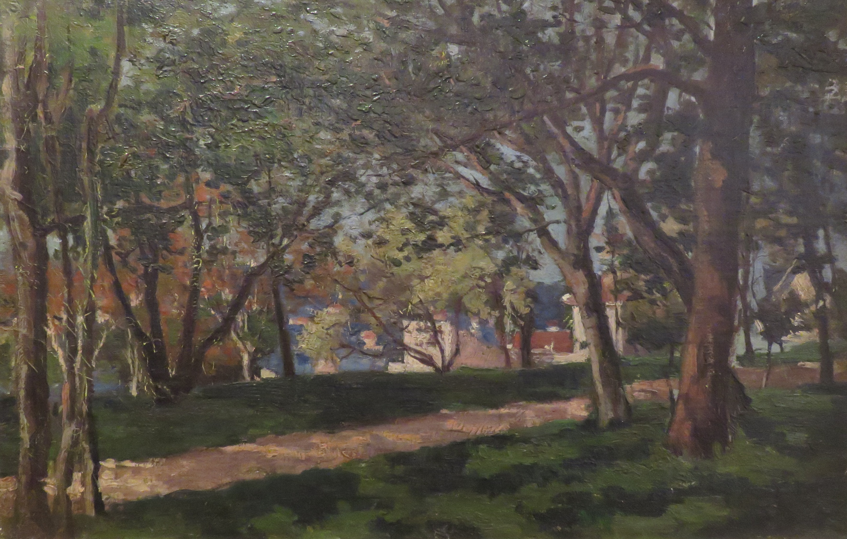 The park near Saint Cloud (1882) Maximilien Luce tablo - Dekolata