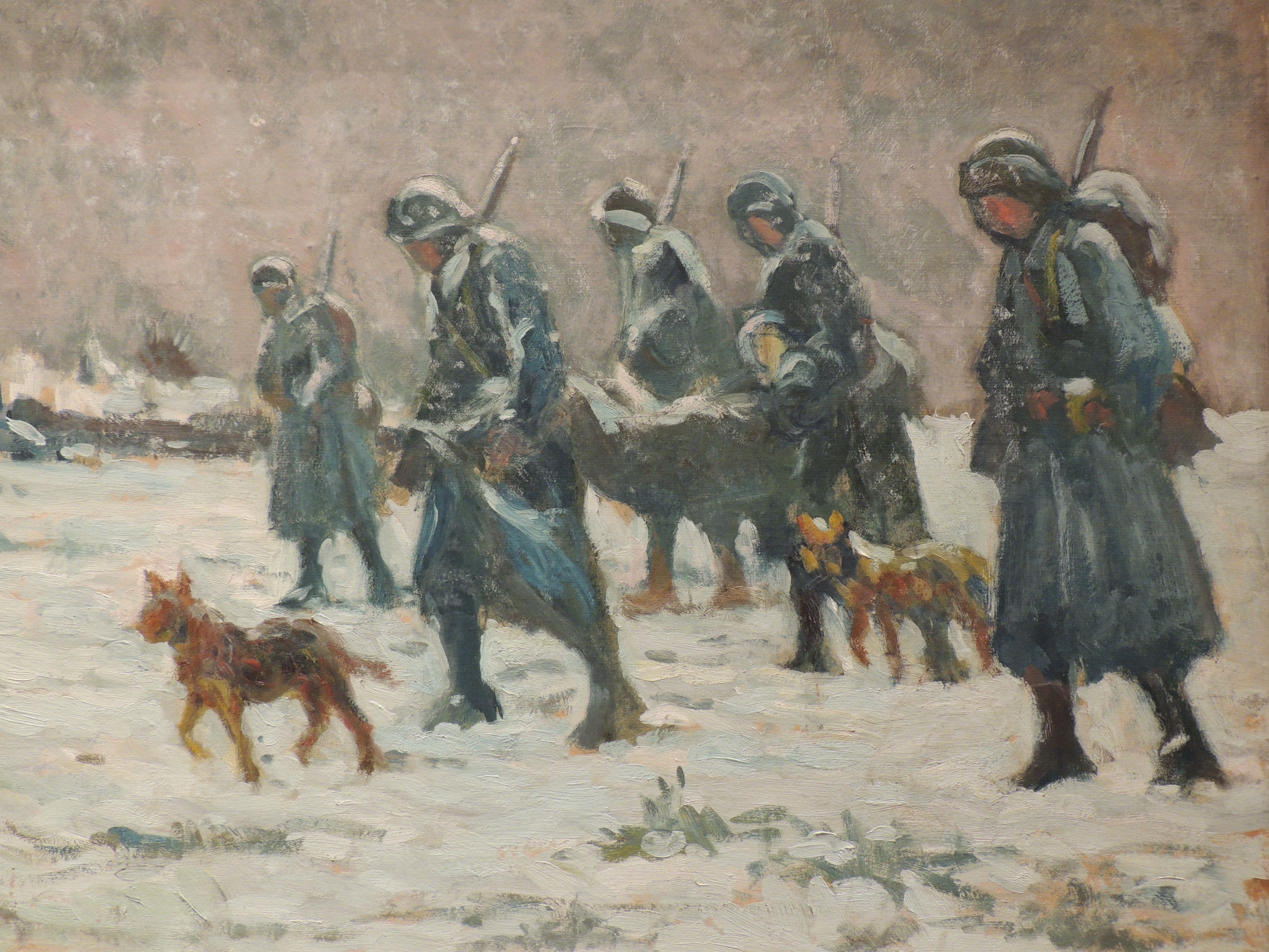 Transport D'un Blessé Maximilien Luce tablo - Dekolata