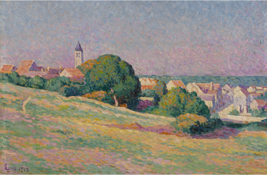 View Of Méréville (1903) Maximilien Luce tablo - Dekolata