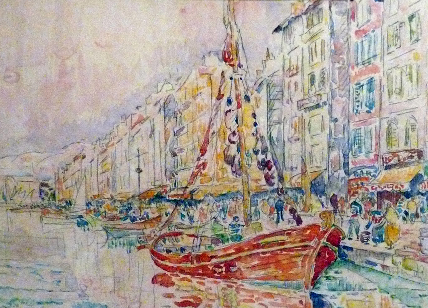 An Old port of Marseille Paul Signac tablo - Dekolata