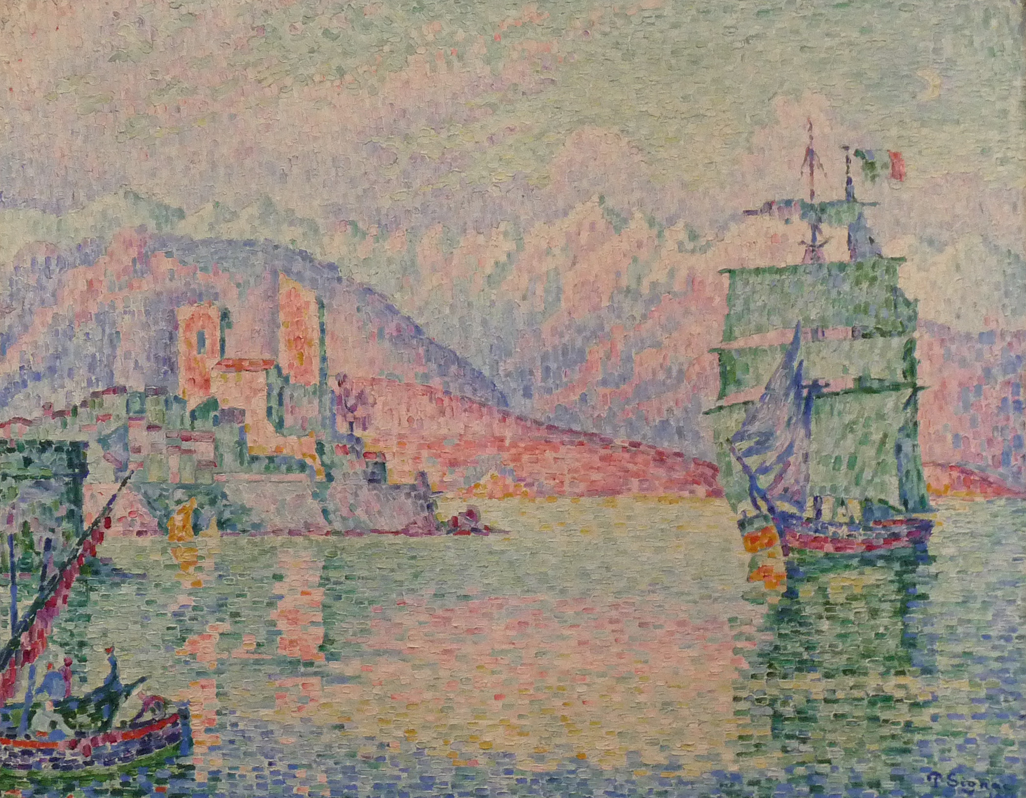Antibes, Evening (1914) Paul Signac tablo - Dekolata