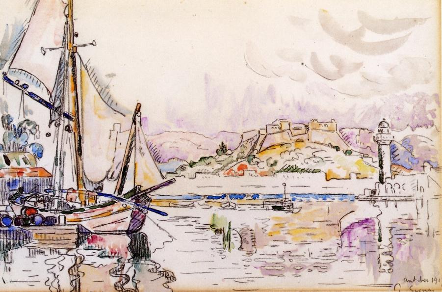 Antibes (1917) Paul Signac tablo - Dekolata