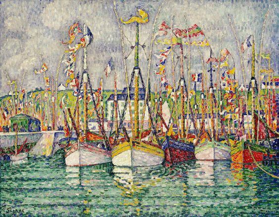 Blessing of the Tuna Fleet at Groix (1923) – Paul Signac Tablo