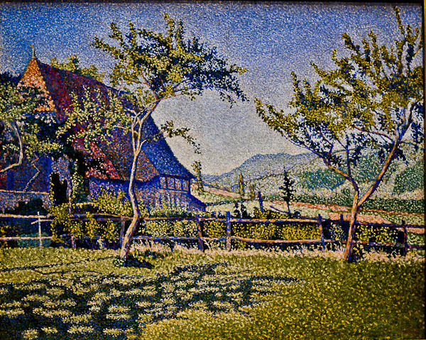Comblat Castle, The Pre (1887) Paul Signac tablo - Dekolata