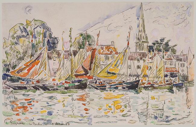 Fishing Boats – Paul Signac Tablo