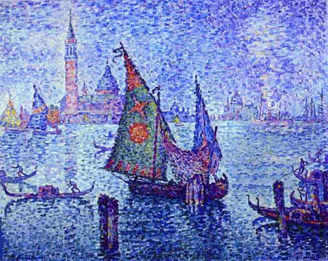 La Voile verte (1904) Paul Signac tablo - Dekolata