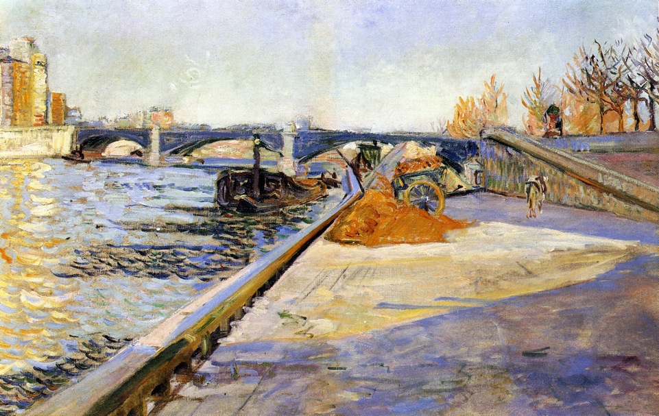 Paris, Quai de la Tournelle (1886) Paul Signac tablo - Dekolata