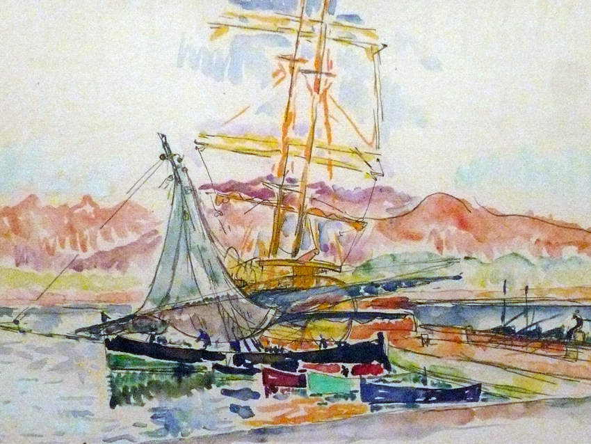 Paysage corse Paul Signac tablo - Dekolata