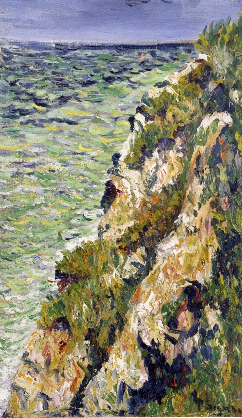 Port en Bessin, a Cliff (1883) Paul Signac tablo - Dekolata