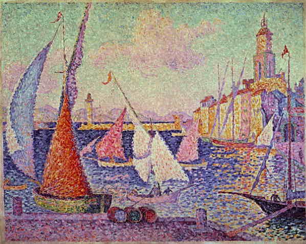 Port of Saint Tropez Paul Signac tablo - Dekolata