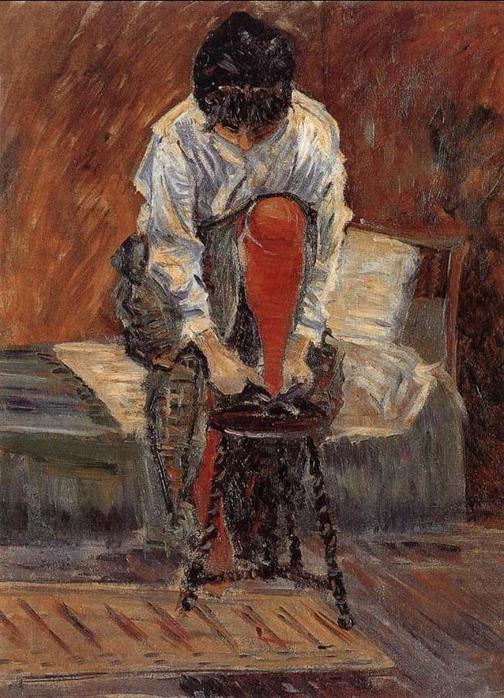 Red silk stockings (1935) – Paul Signac Tablo