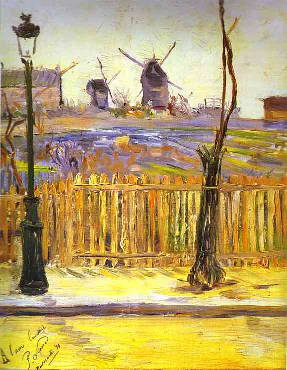 Rue Caulaincourt. Mills on Montmarte (1884) – Paul Signac Tablo
