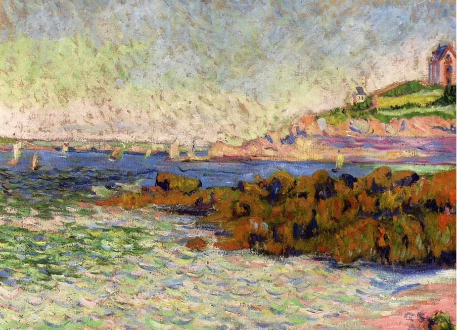 Saint Briac, the marker Le Cheval (1885) – Paul Signac Tablo
