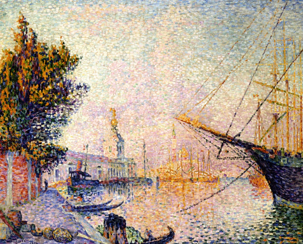 The Dogana (1904) Paul Signac tablo - Dekolata